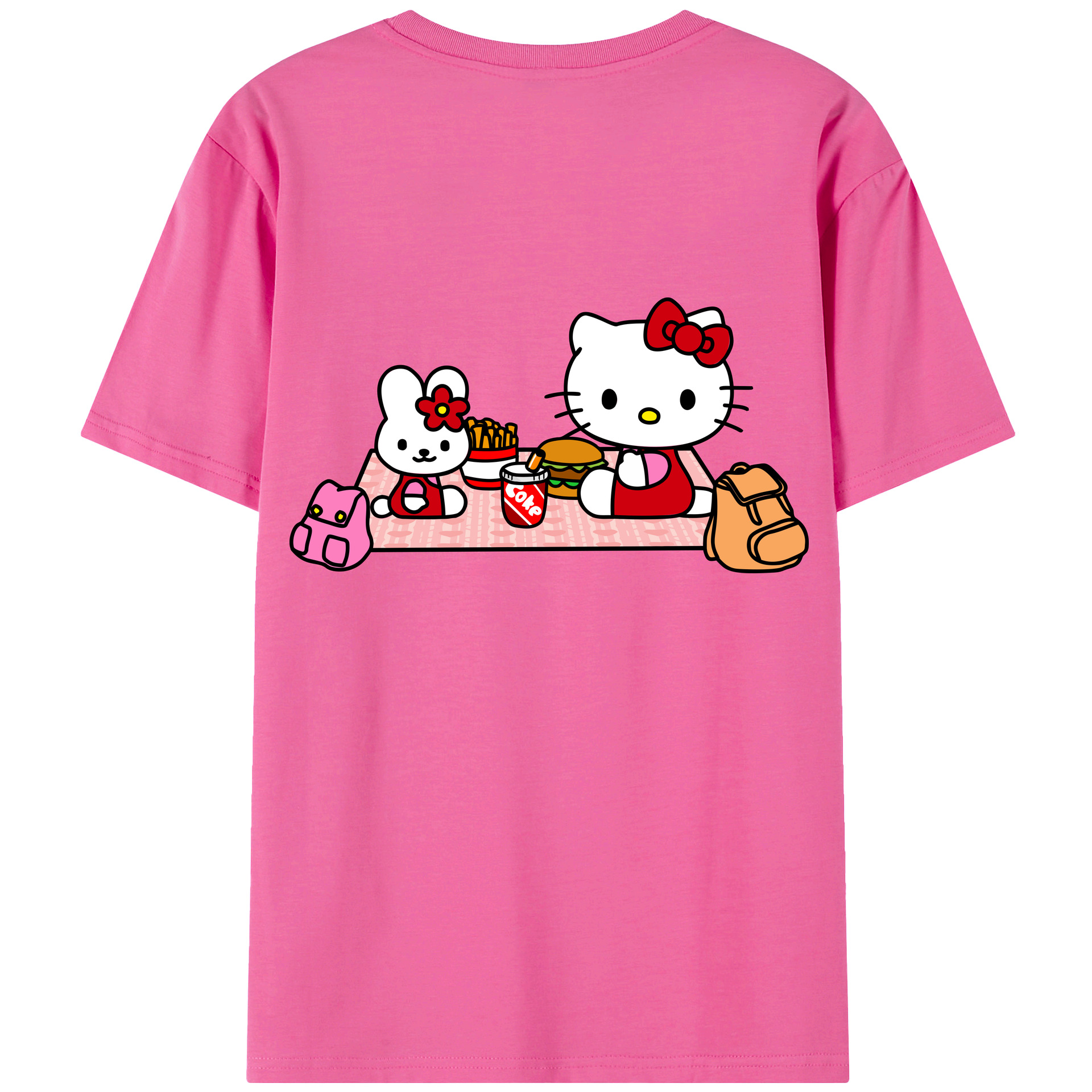 （画像用） Hello Kitty ハローキティ レディース半袖Tシャツ(バックプリント)